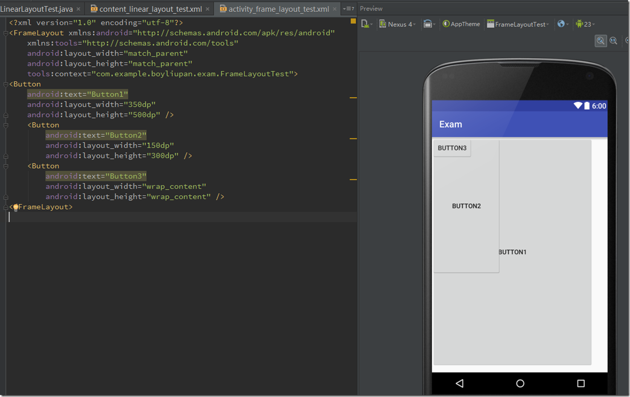 Android开发自学笔记(Android Studio)—4.1布局组件