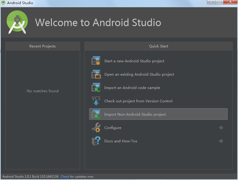【Android Studio使用教程1】Android Studio导入项目的几种方法