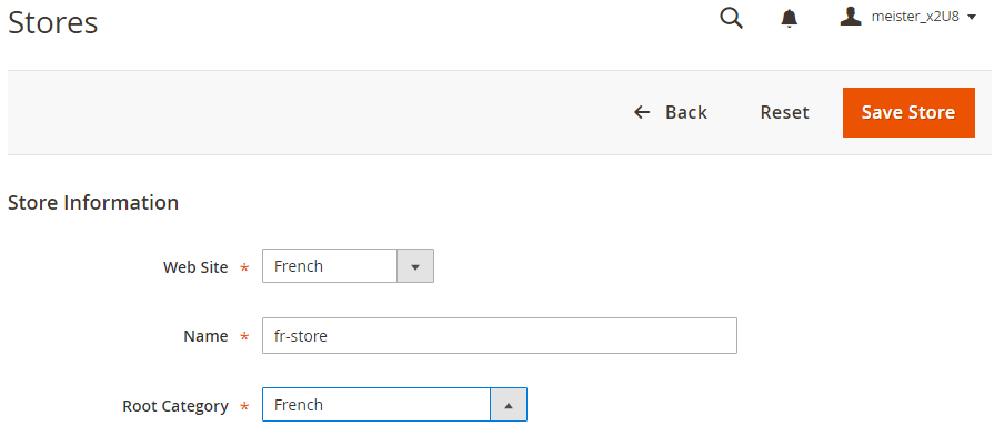 后台设置多个网站,商店和商店视图