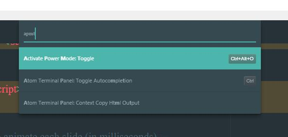 Atom Atom 代码输入震动效果