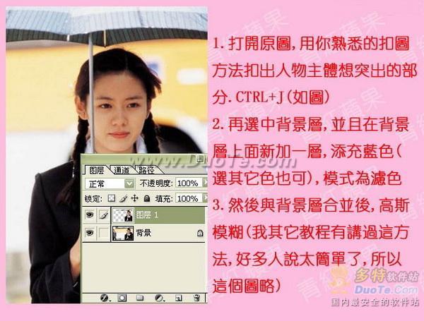 PhotoShop 制作蒙蒙烟雨效果签名档