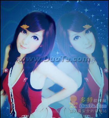 Photoshop教程:打造迷人的大眼睛美女