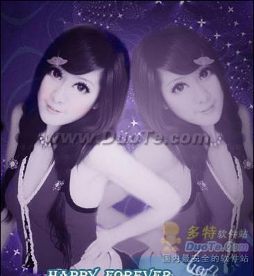 Photoshop教程:打造迷人的大眼睛美女