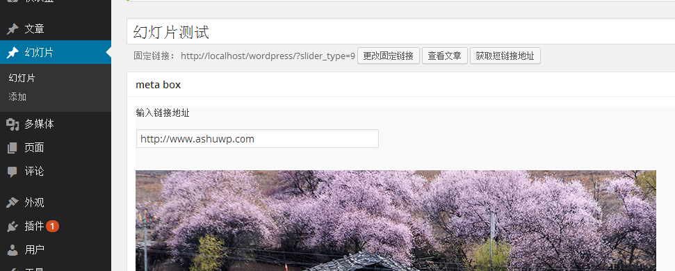 wordpress进阶教程(三十七):wordpress后台添加幻灯片板块