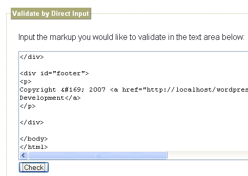 WordPress主题开发教程十七:验证 XHTML