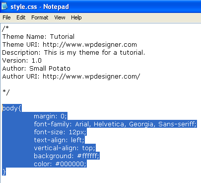 WordPress主题开发教程十八:Style.css 和 CSS 介绍